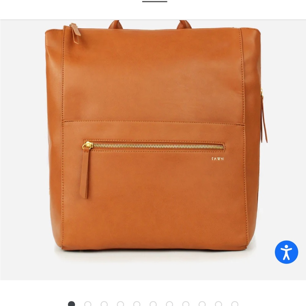 The Square Diaper Bag, Fawn Design in Brown